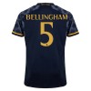 Camisola Real Madrid Bellingham 5 Homen Equipamento 2ª 23/24